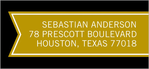 Congratulations Collage Address Label Return Address